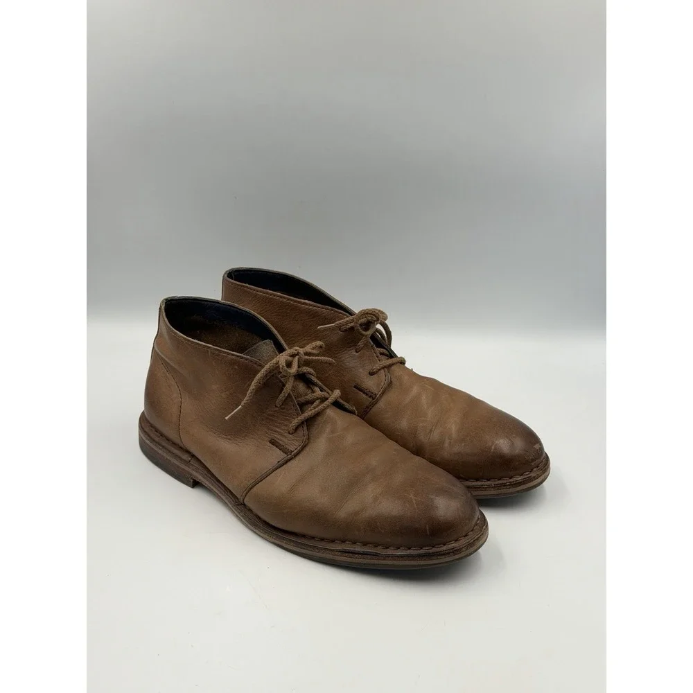 Cole Haan Men's 9M Brown Leather Chukka Boots Lace Up Ankle Casual Dress Shoes